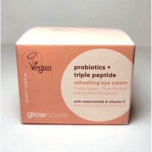 Glow Oasis Probiotics + Triple Peptide Refreshing Eye Cream • 0.67 Fl Oz NIB